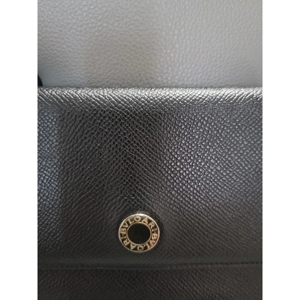 BVLGARI Leather Trifold Wallet /S0288